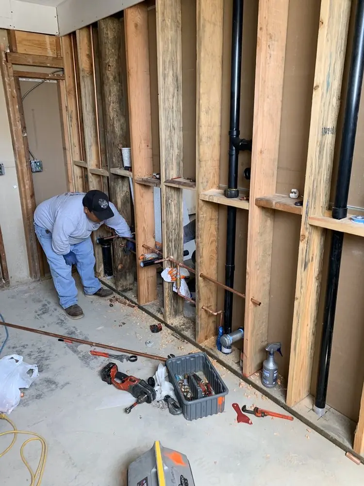 Commercial rough-in plumbing for Water Heater Replacement in Flohrville